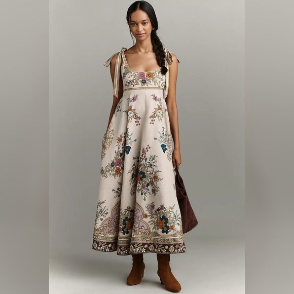 Alemais Dresses & Skirts - Alemais Antoinette Ballet Linen Midi Dress